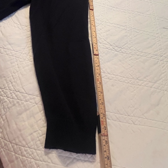 Lands End 100% Cashmere Cardigan Navy 46-48 Pockets Grandpa XL Sweater Mens - Picture 10 of 11